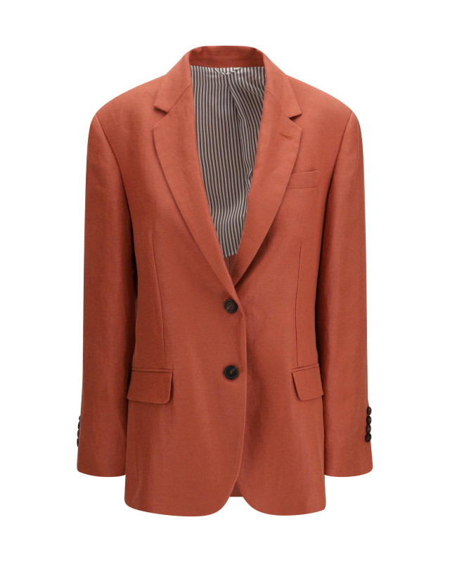 Single-breasted linen Blazer
