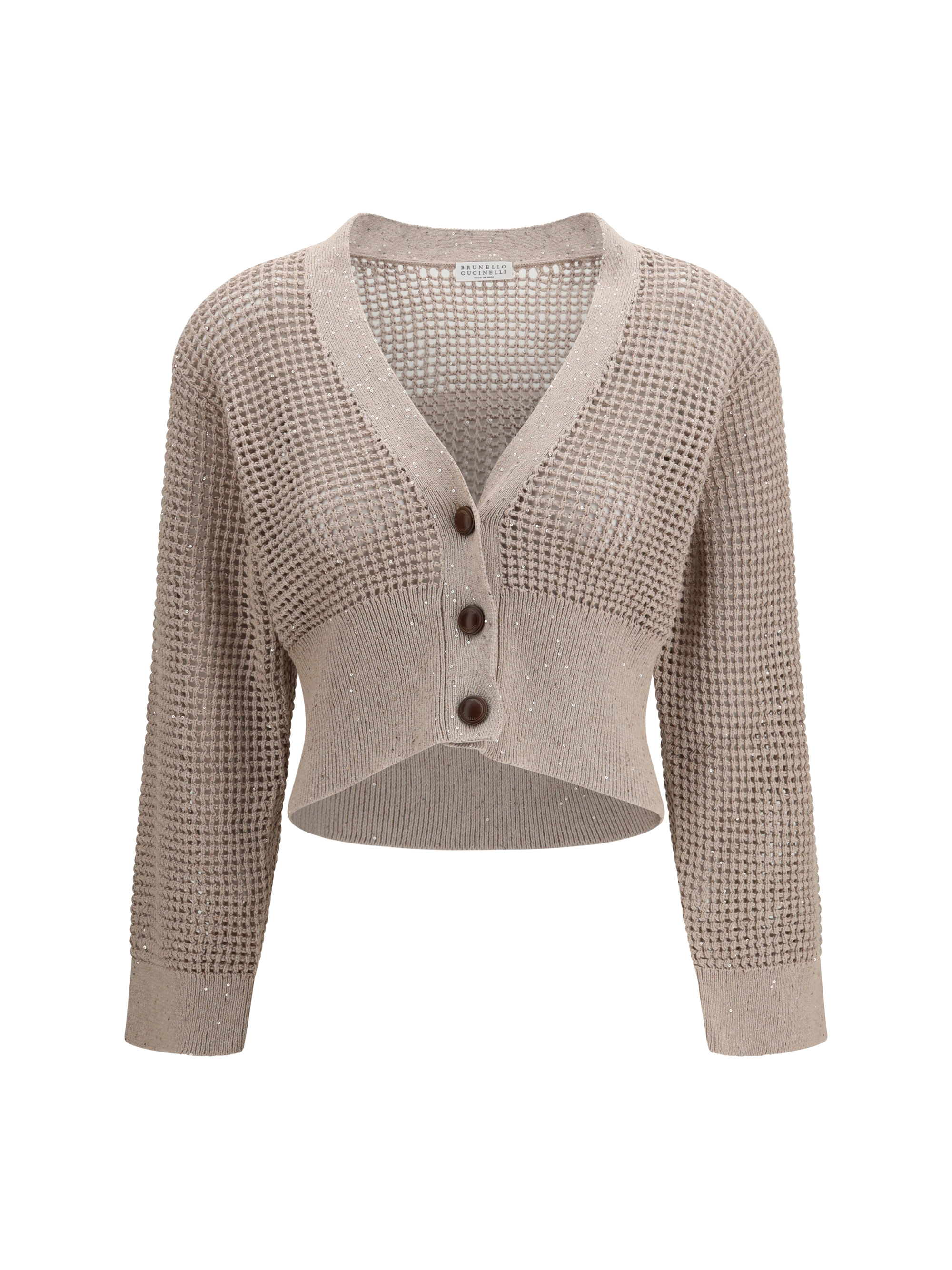 Sequined mesh Cardigan