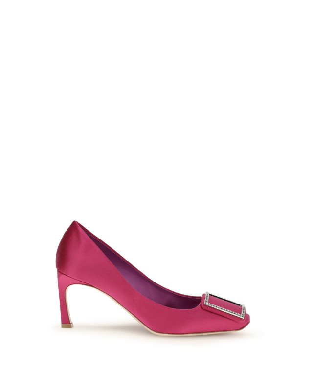 Satin Trompette Pumps