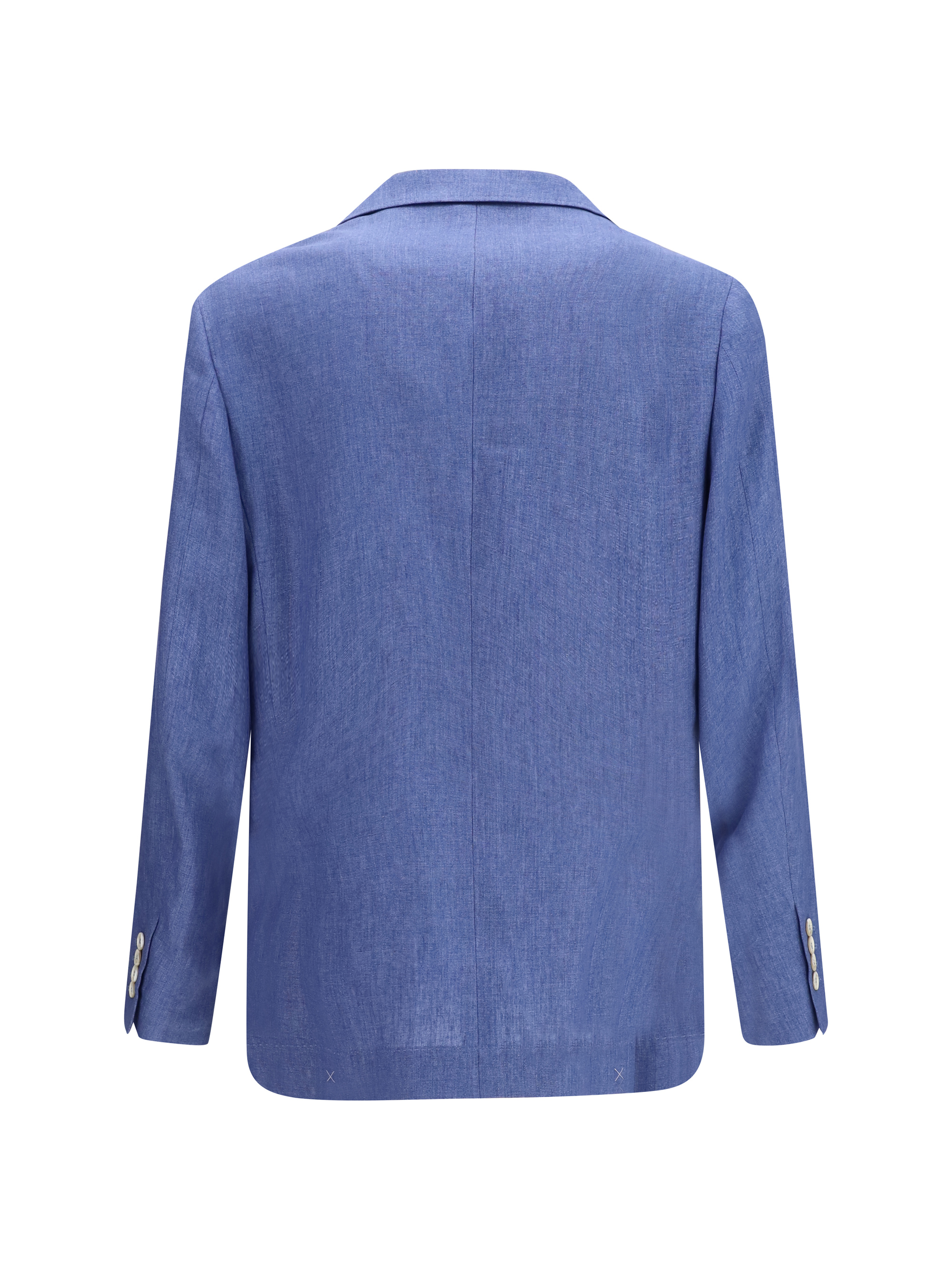 Deconstructed single-breasted Jacket in mélange linen
