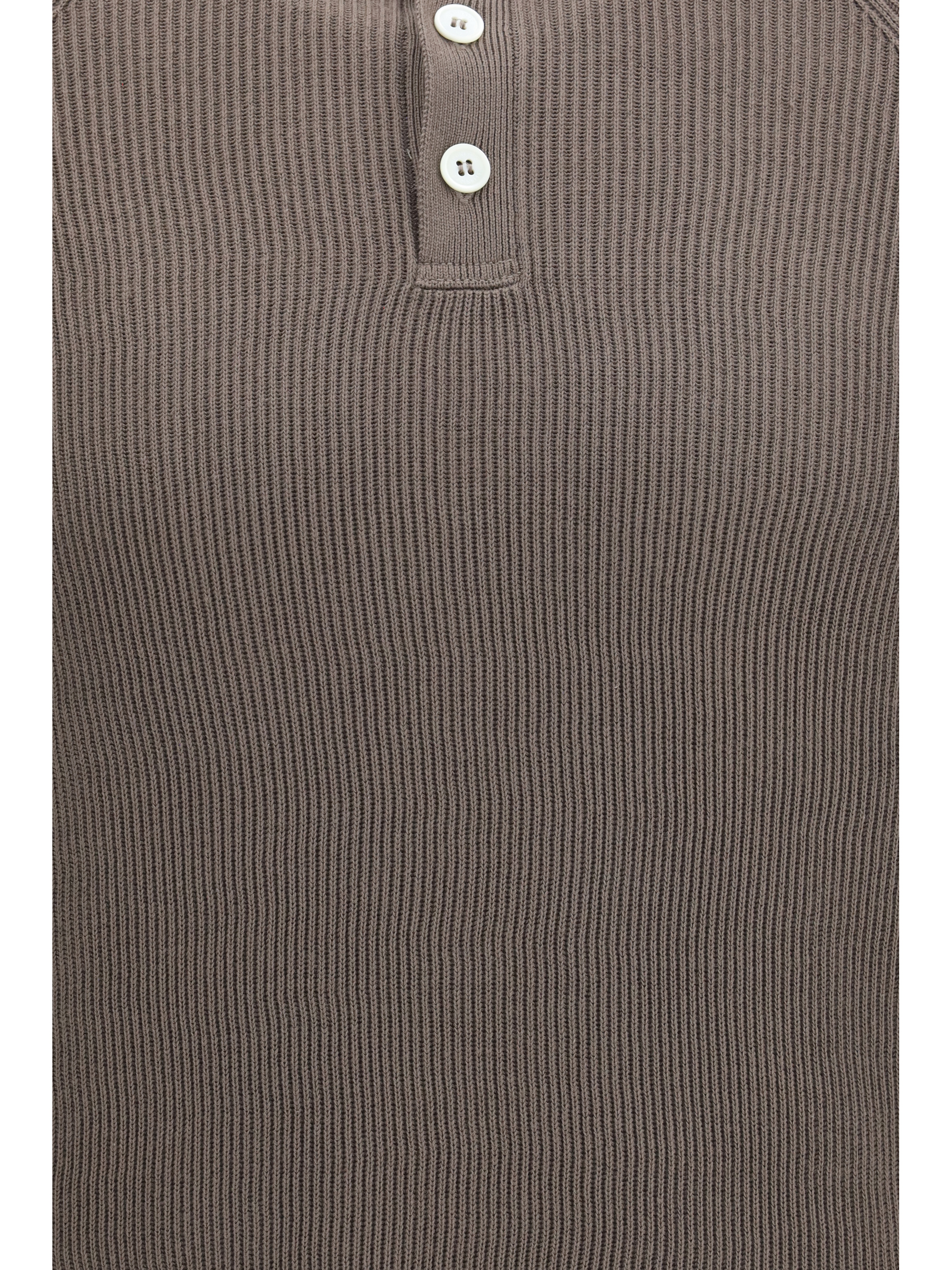 Long-sleeve knit Polo Shirt