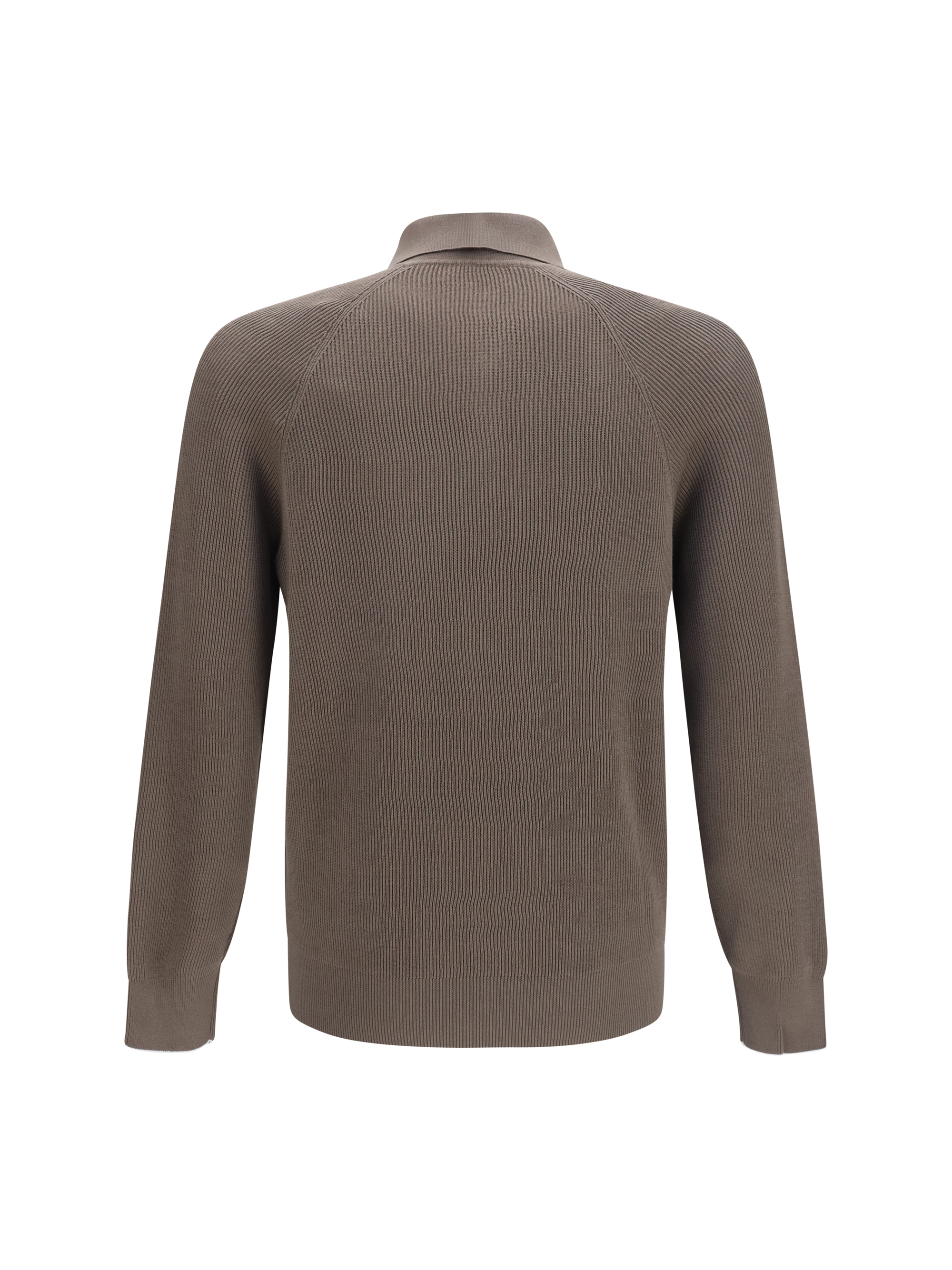 Long-sleeve knit Polo Shirt