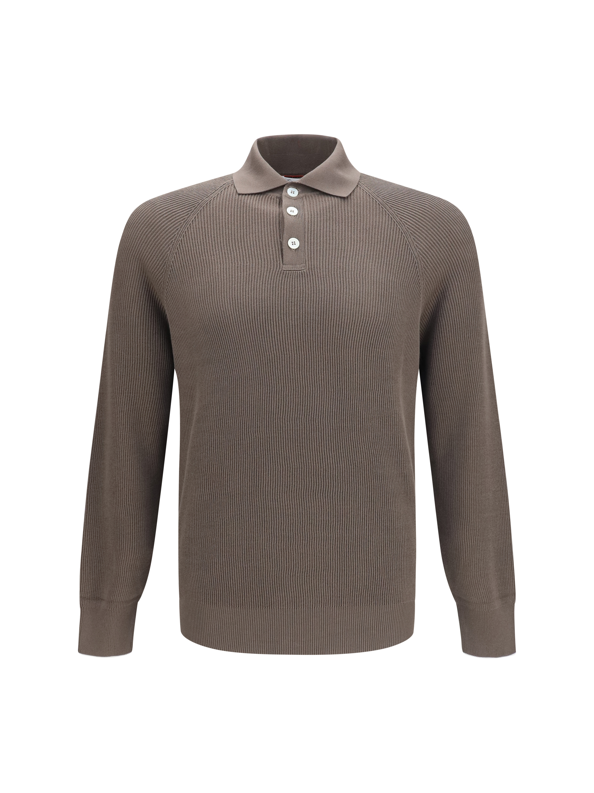 Long-sleeve knit Polo Shirt