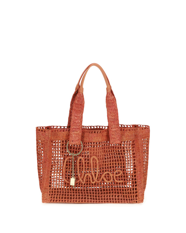 East-West Summer Banana raffia Tote Bag