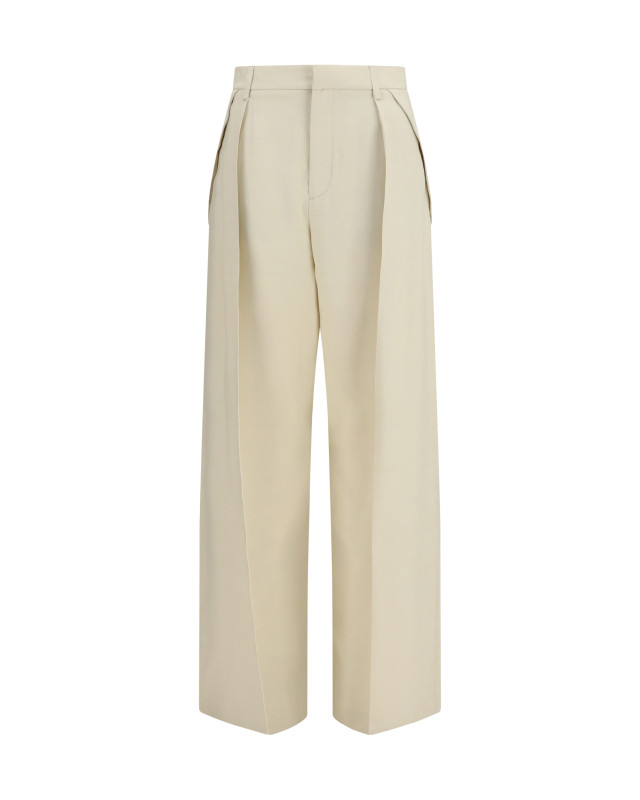 Wide leg canvas Pants