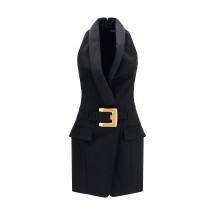 Grain de poudre belted Dress