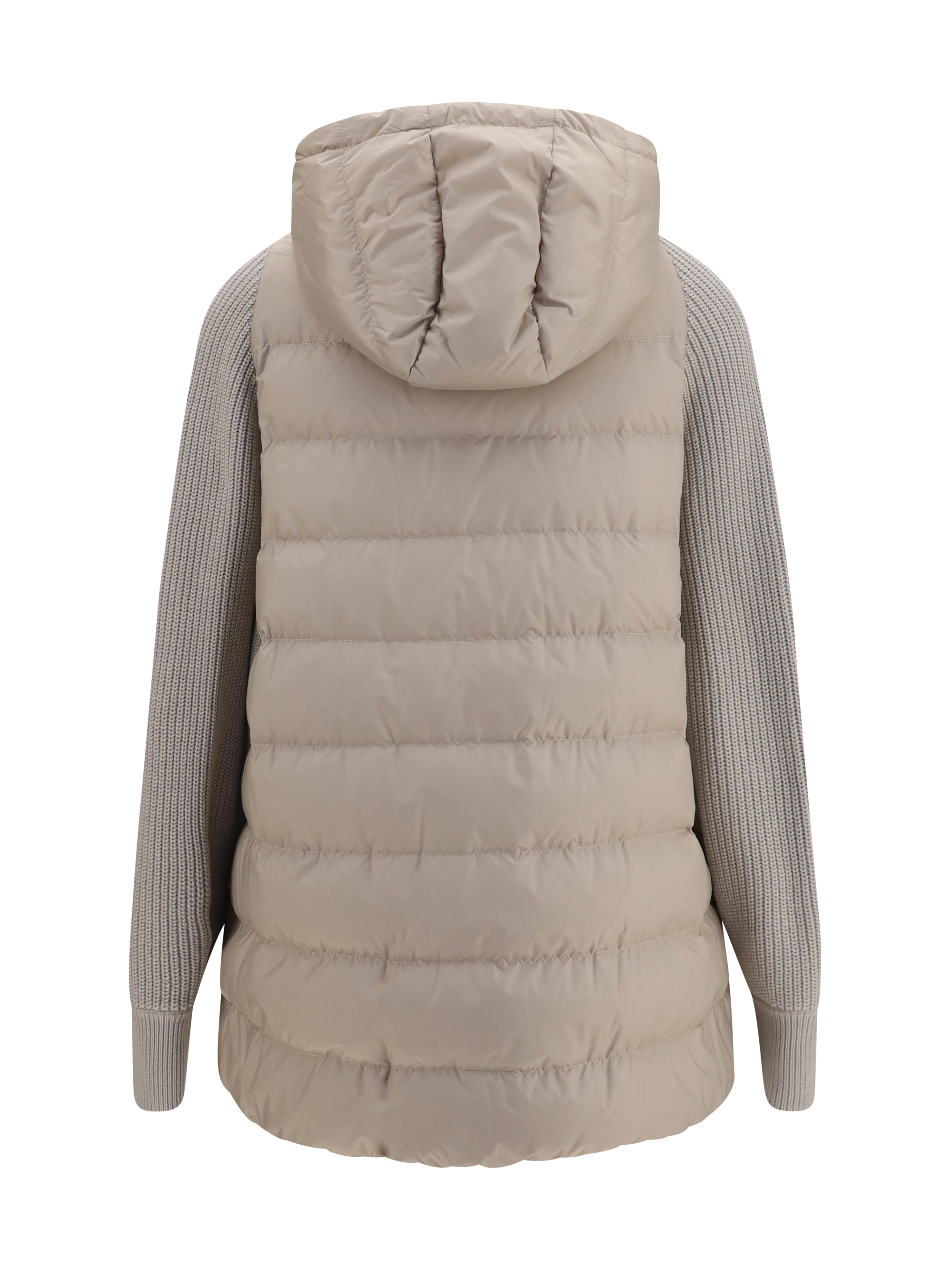 Long monili chain Puffer Jacket