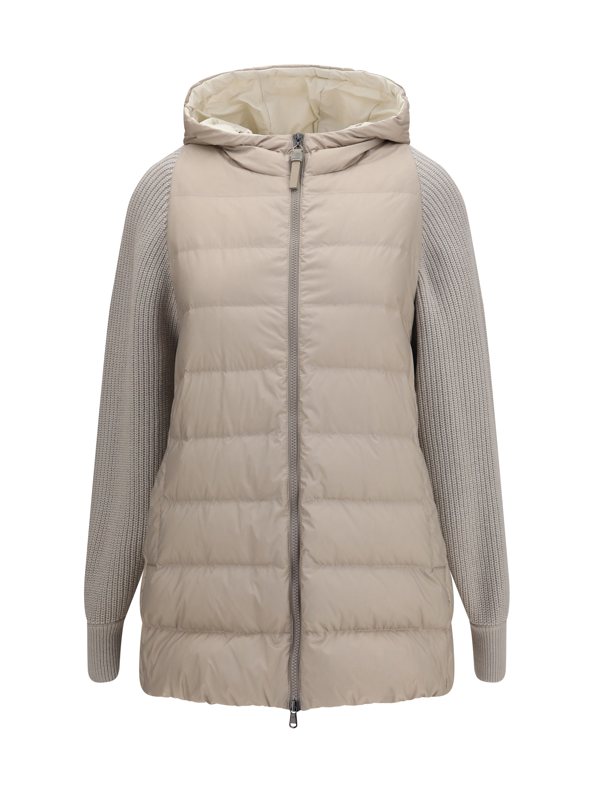 Long monili chain Puffer Jacket