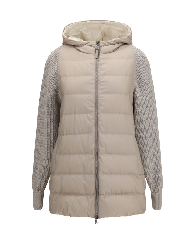 Long monili chain Puffer Jacket