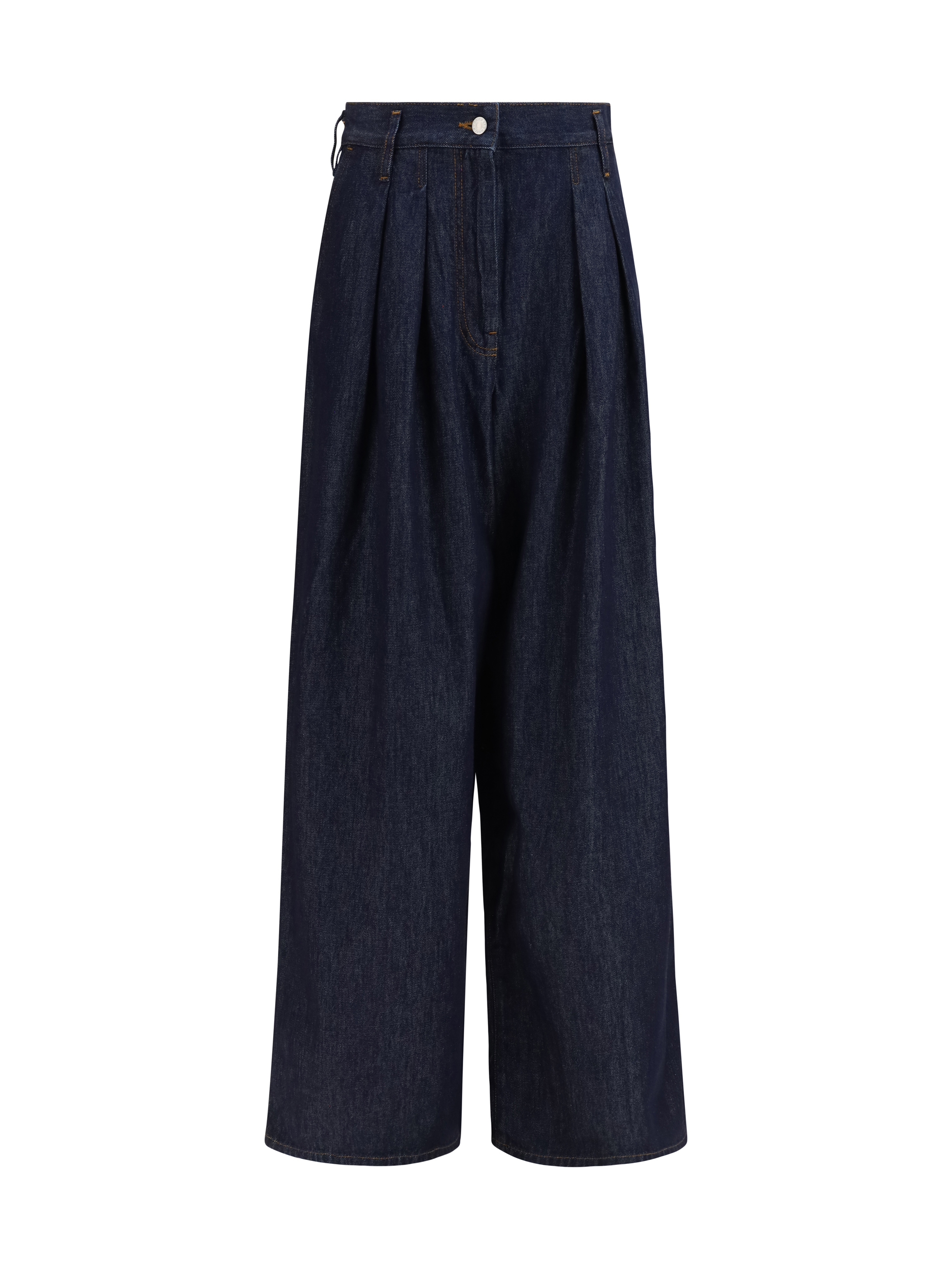 Wide-leg Jeans with pleats