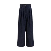 Wide-leg Jeans with pleats