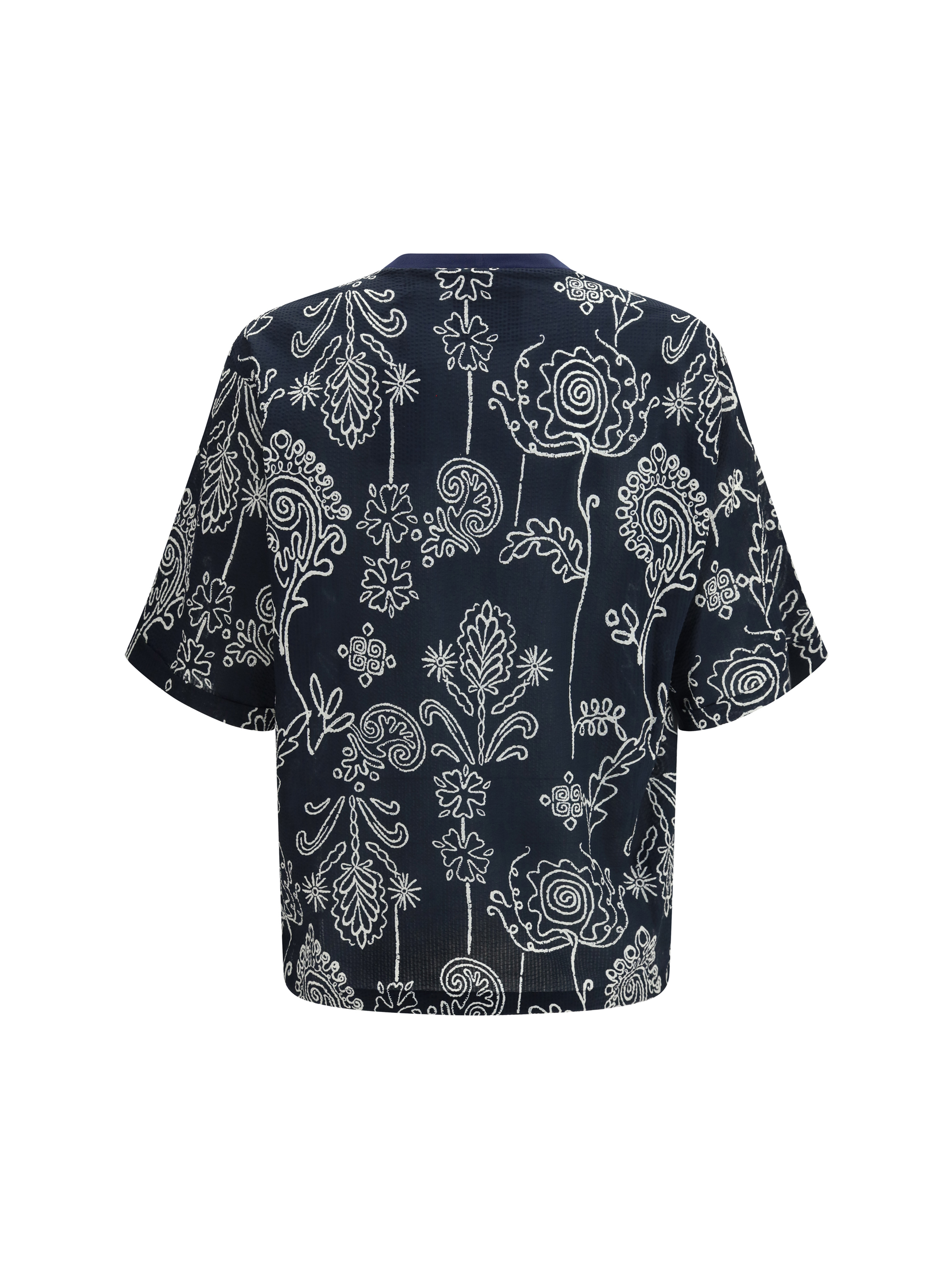 Cotton T-shirt with all over pattern