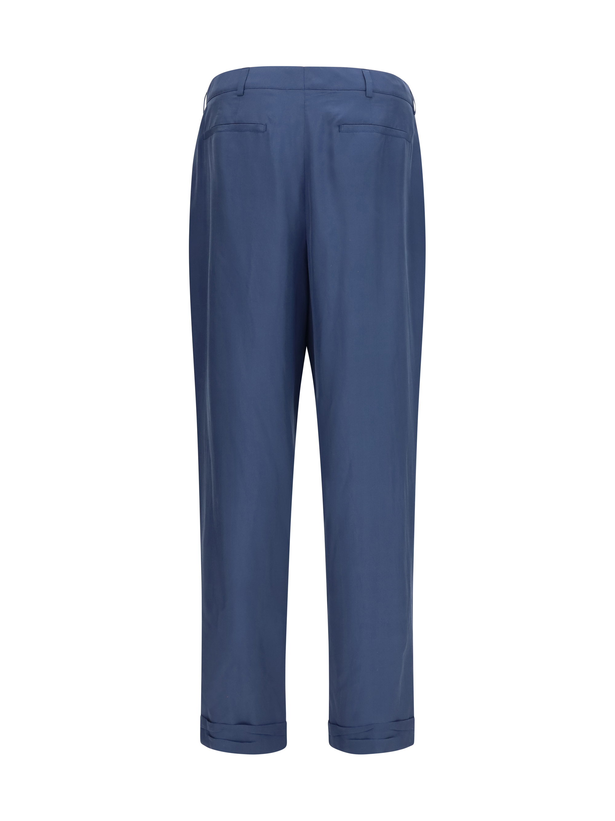 Tailored Pants with habutai silk belt