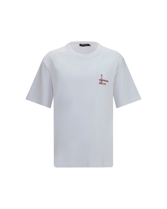 Cotton T-shirt with back print