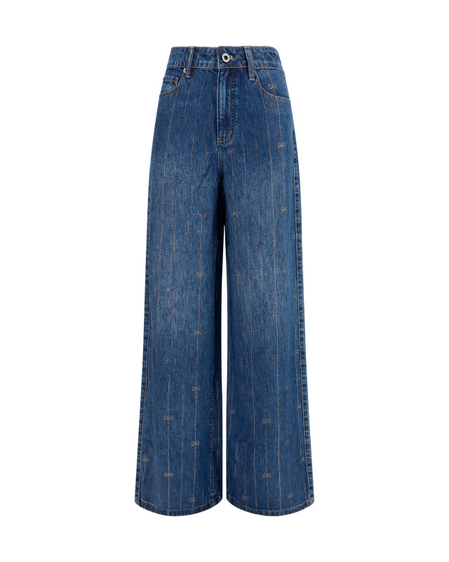 Crystal-striped Jeans