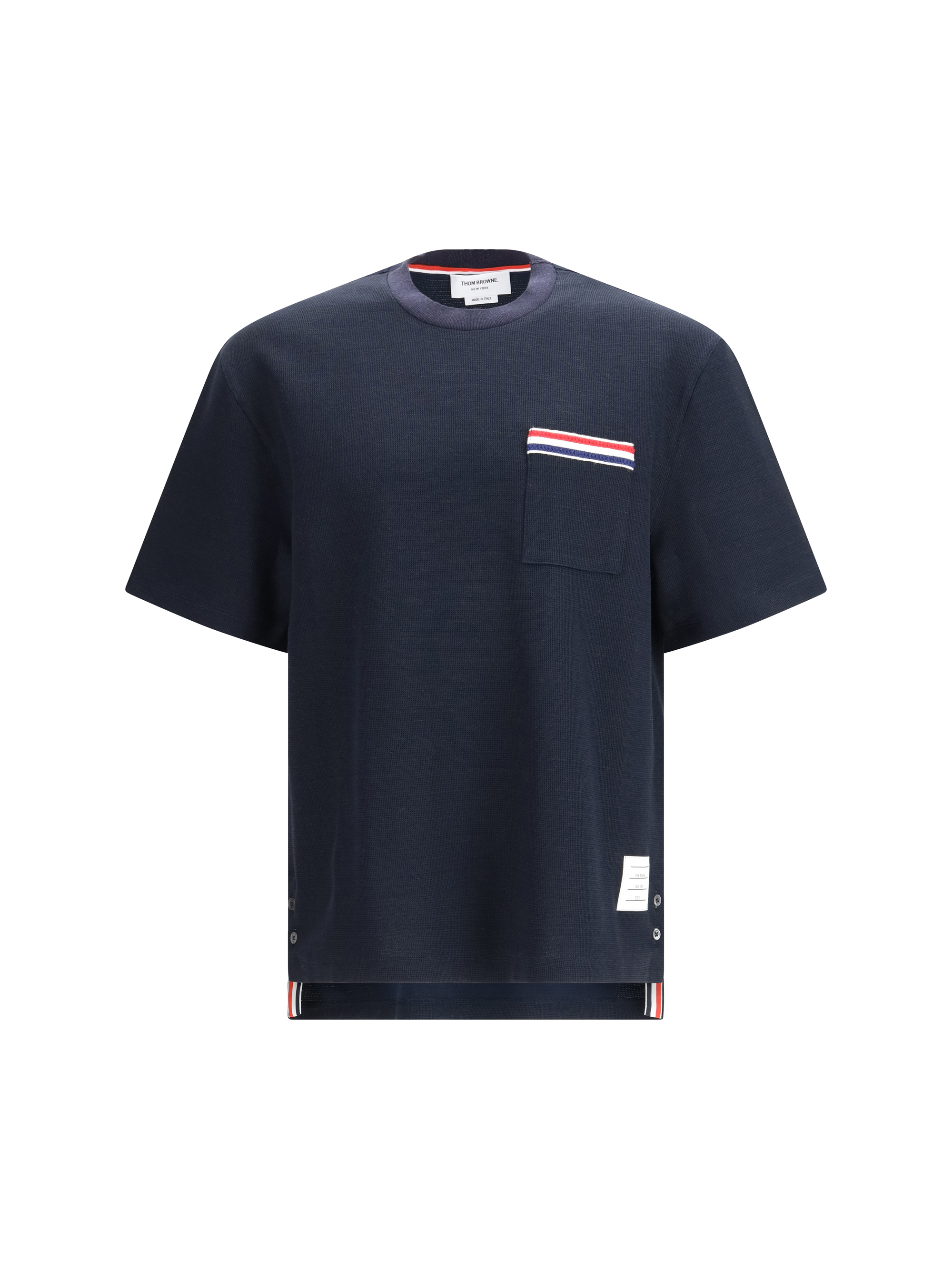Short-sleeve cotton-linen T-shirt