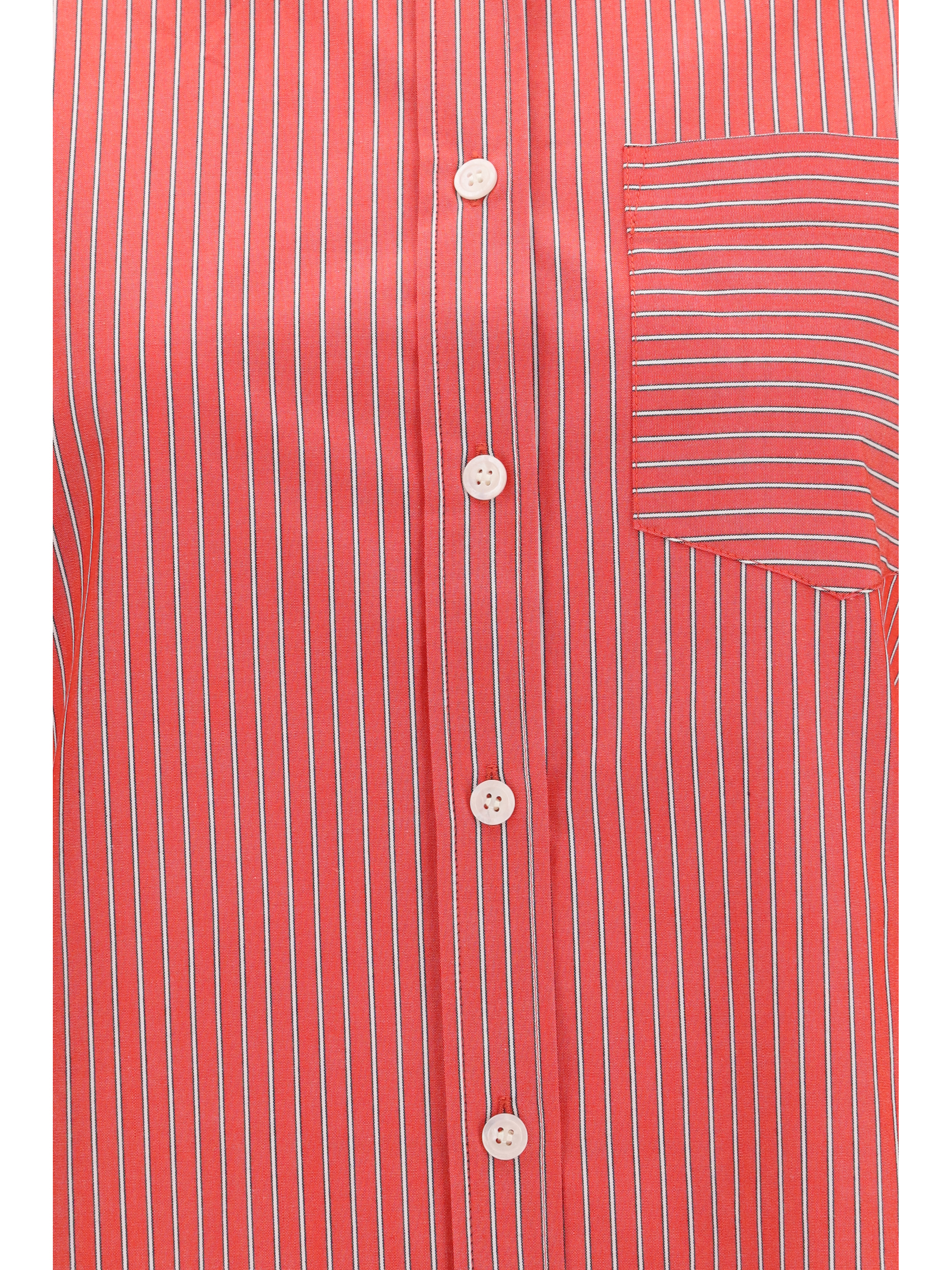 Striped cotton Shirt with balloon sleeves
