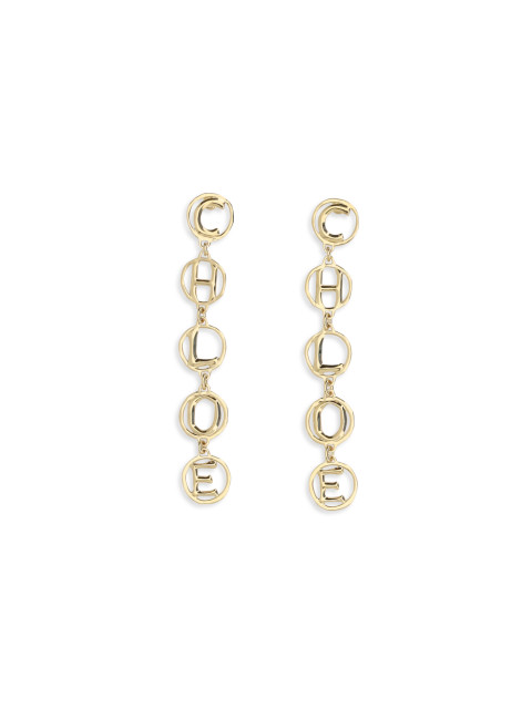 Script drop Earrings