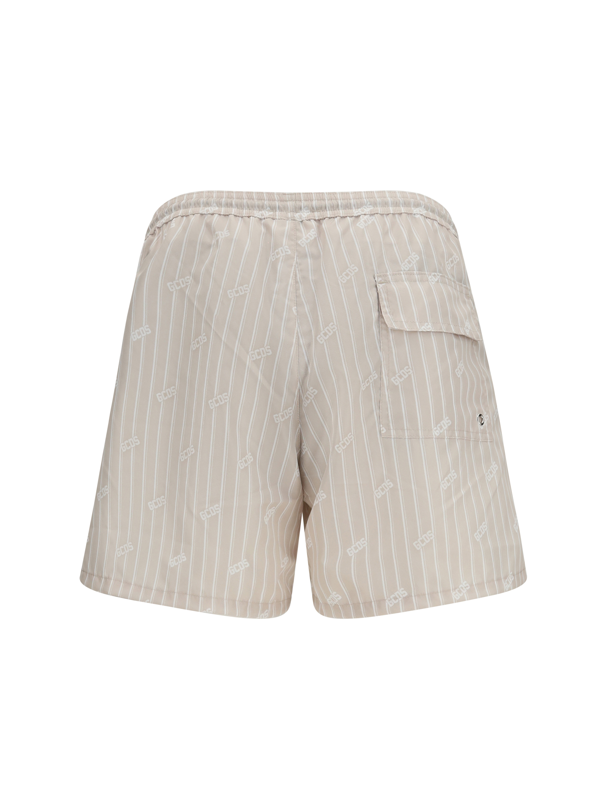 Striped all-over logo swim Shorts