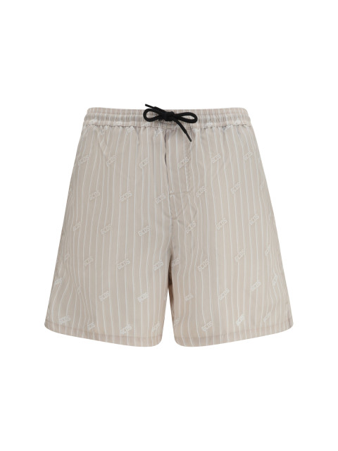 Striped all-over logo swim Shorts