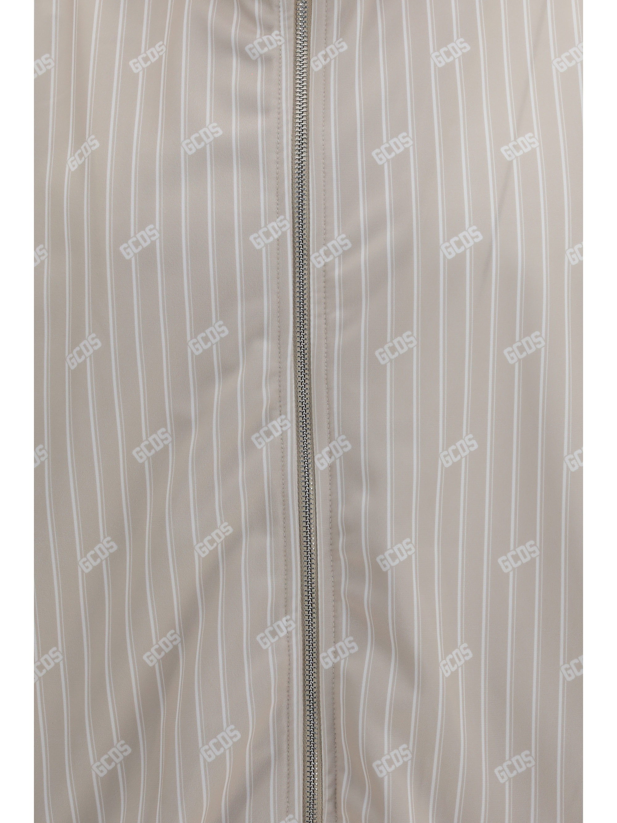 Pinstriped Track Jacket with all-over logo