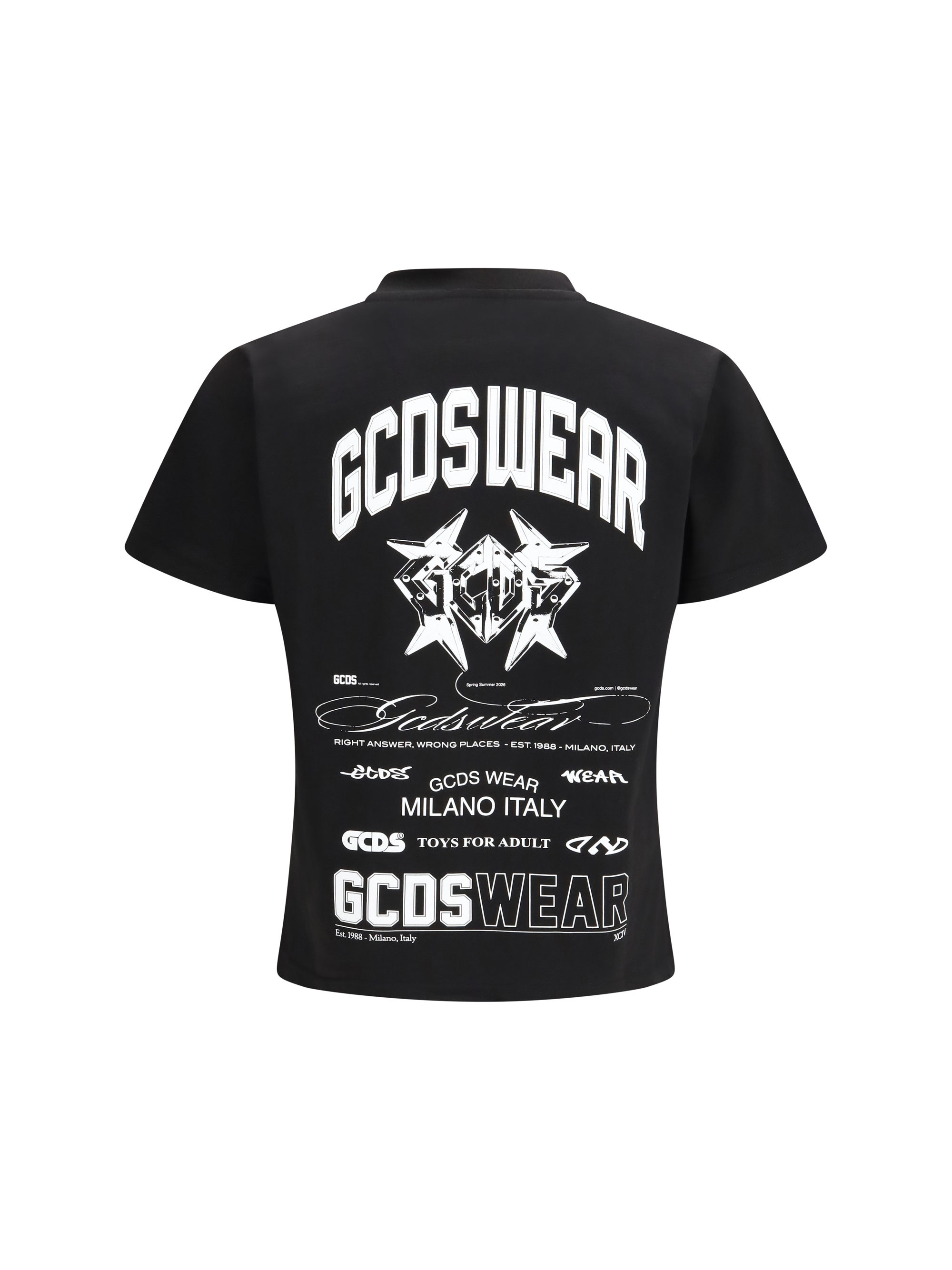 History print cotton T-shirt
