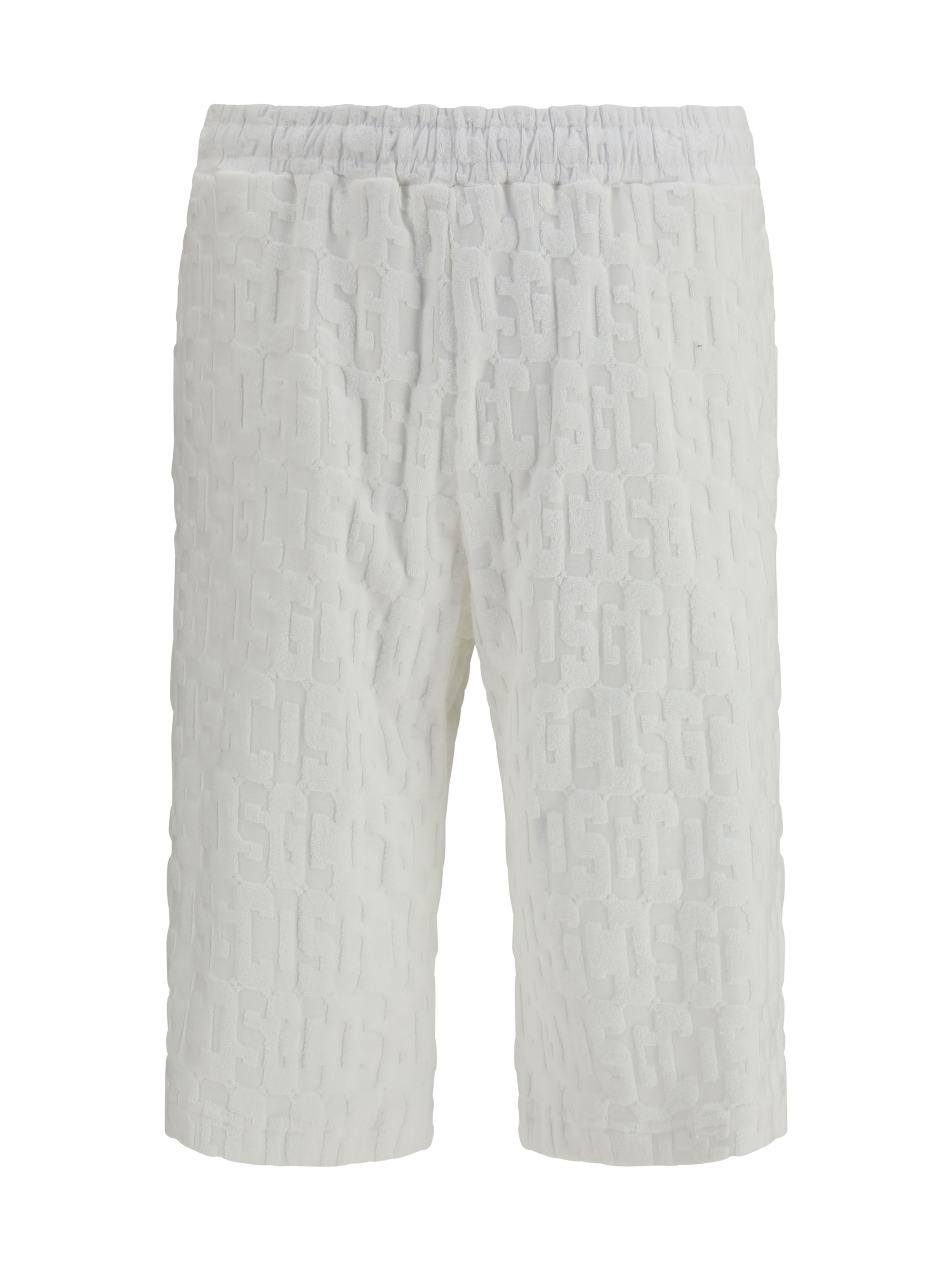 Shorts with all-over monogram