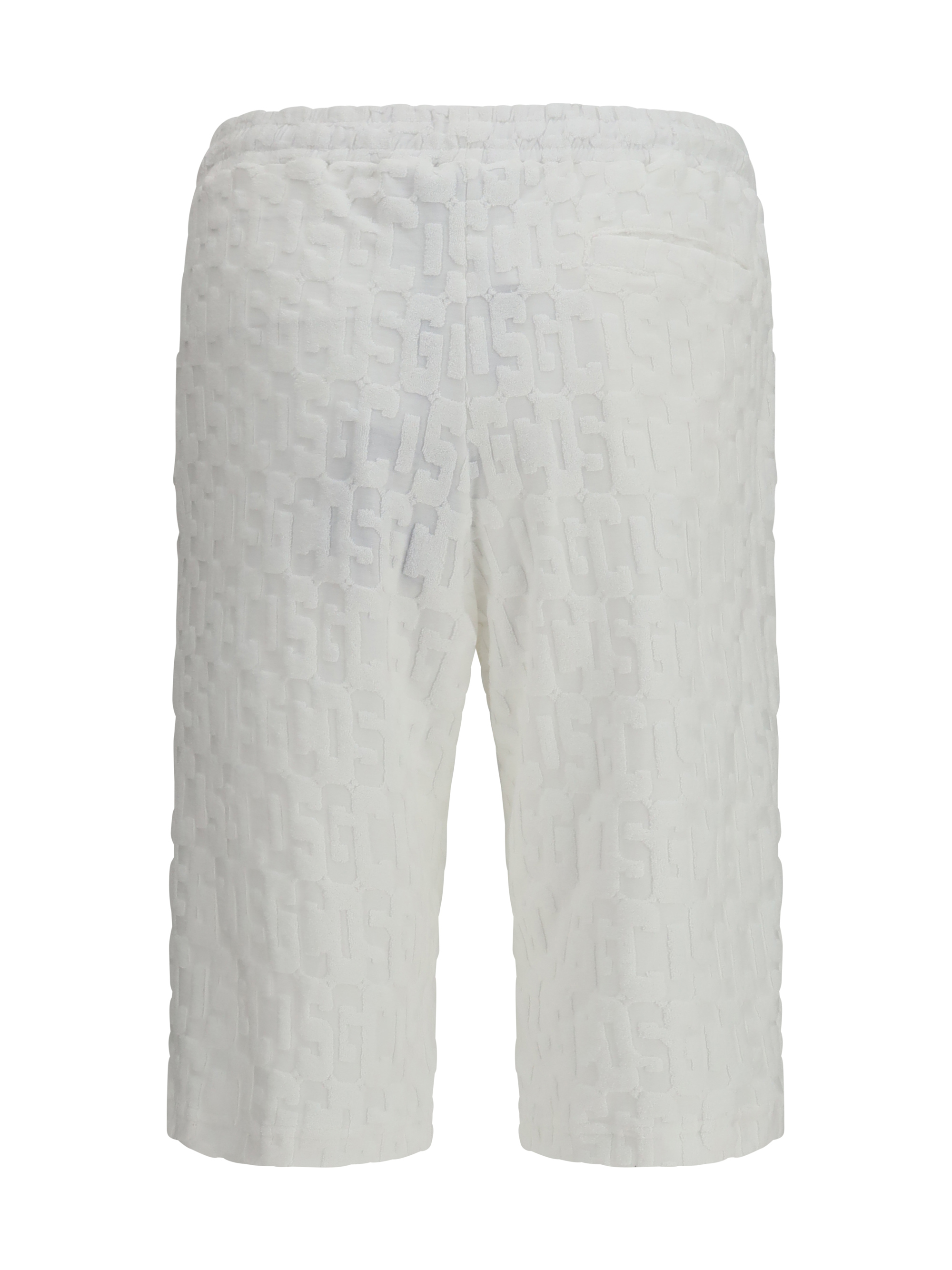 Shorts with all-over monogram