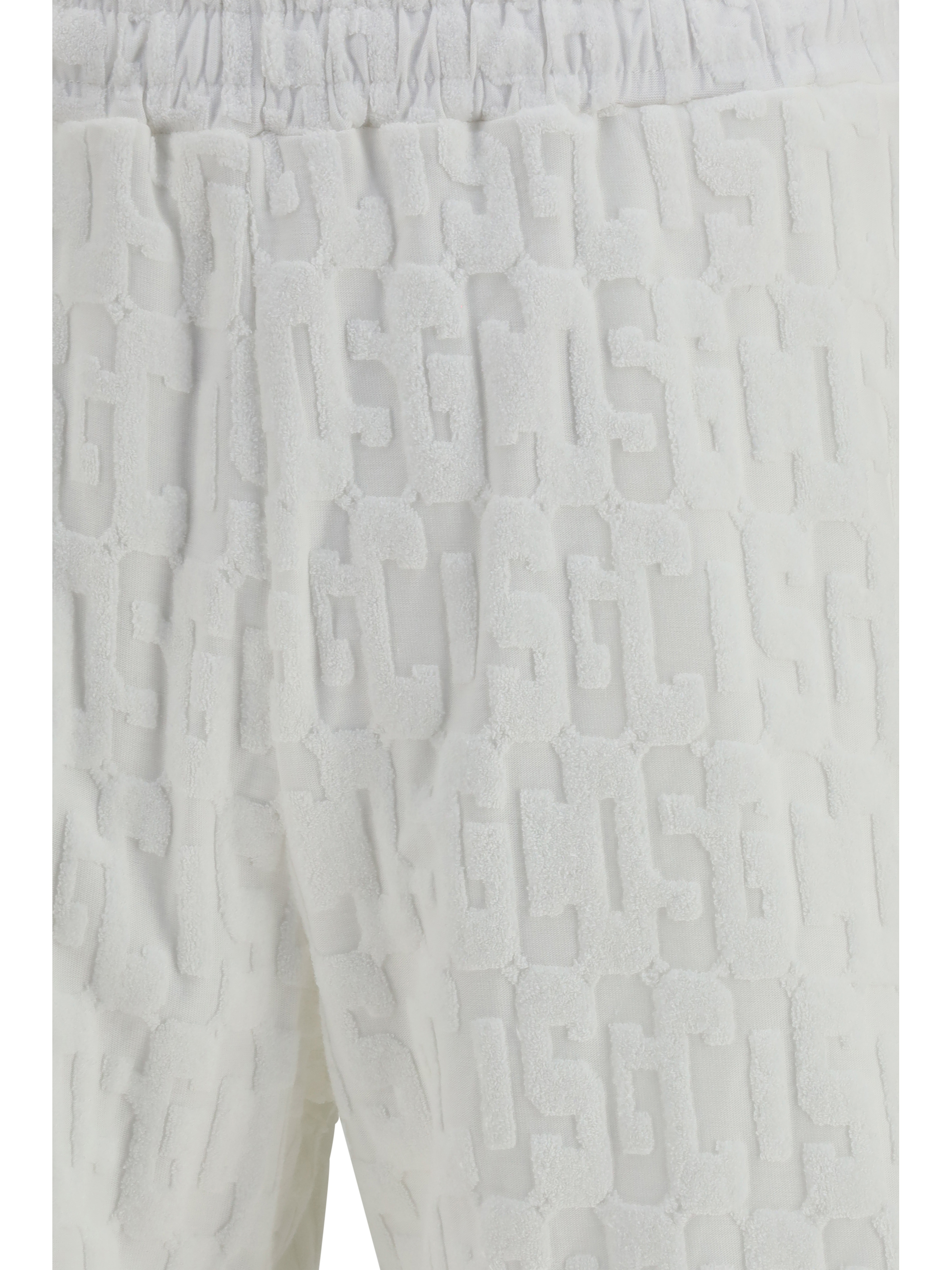 Shorts with all-over monogram