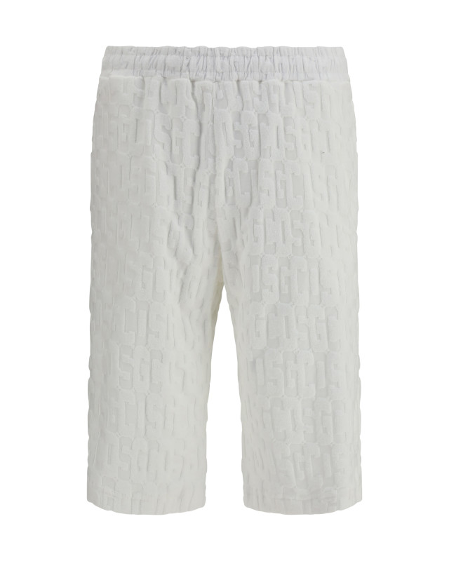 Shorts with all-over monogram