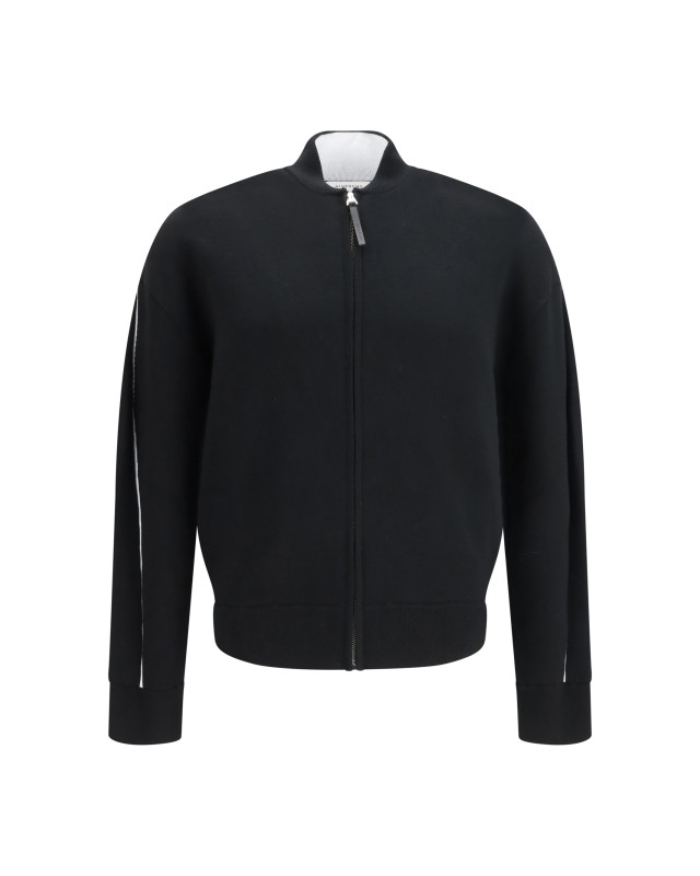 Stretch wool-blend Cardigan