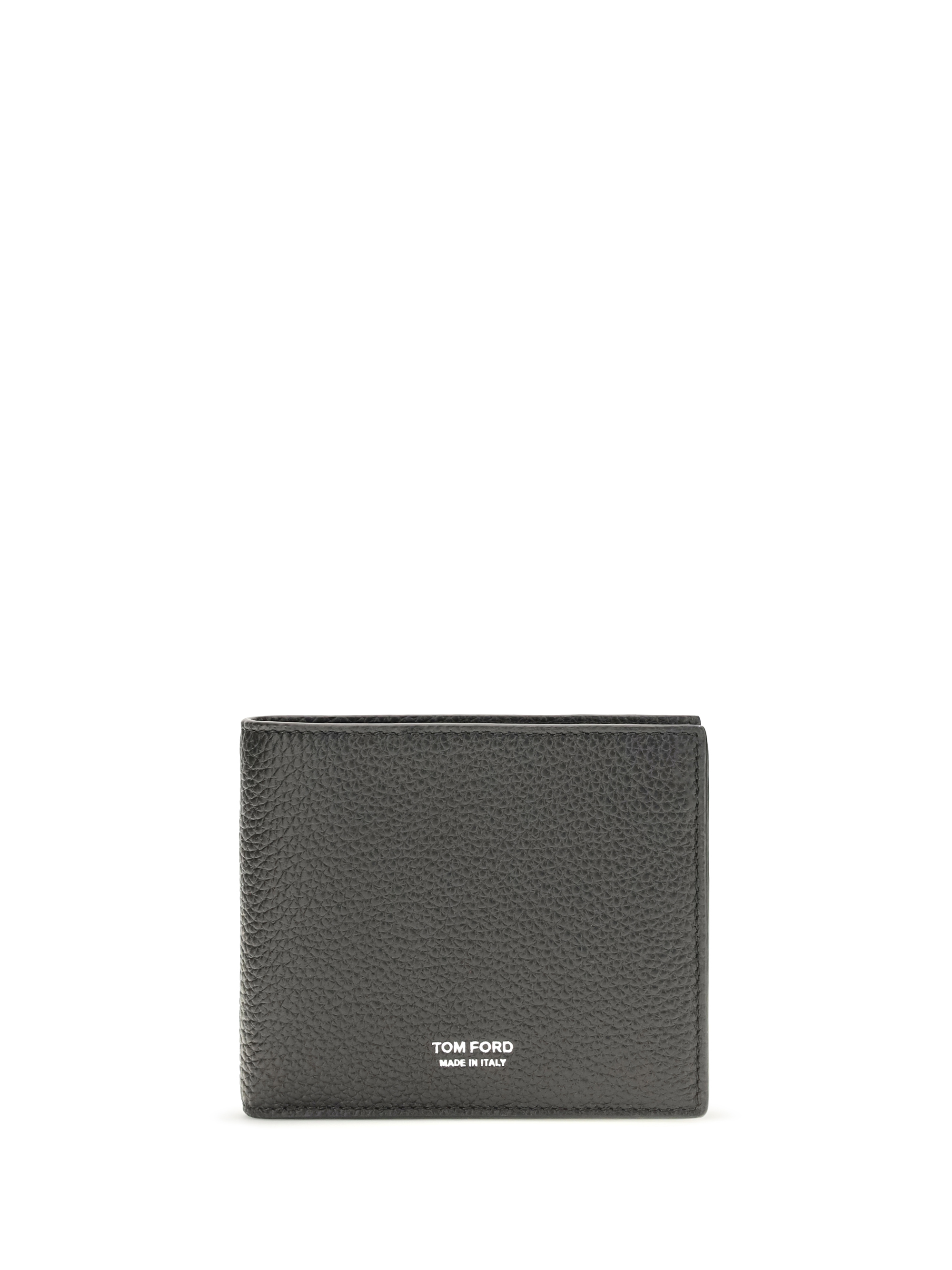 T Line bifold Wallet in grained leather