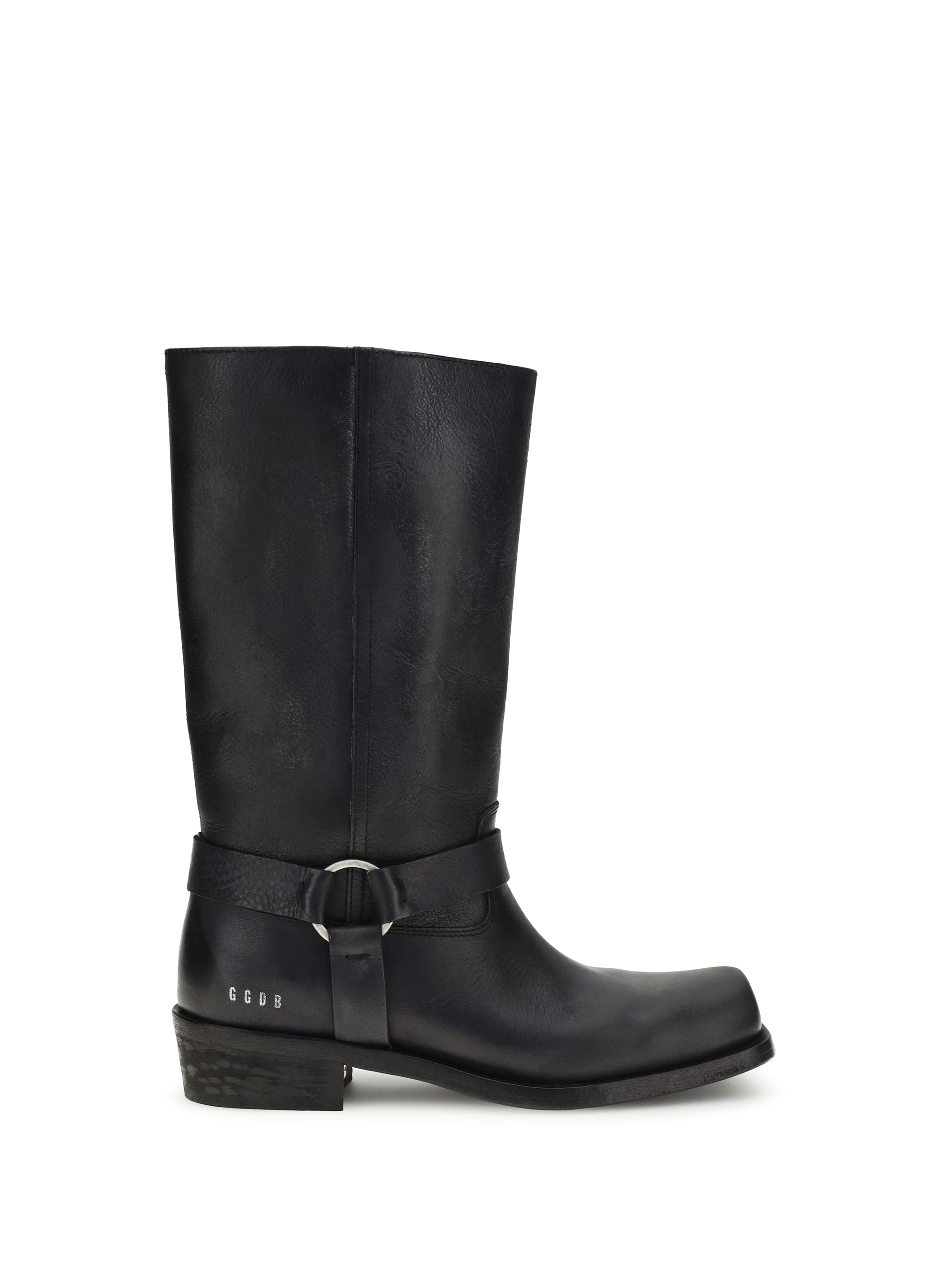 Leather Biker Boots