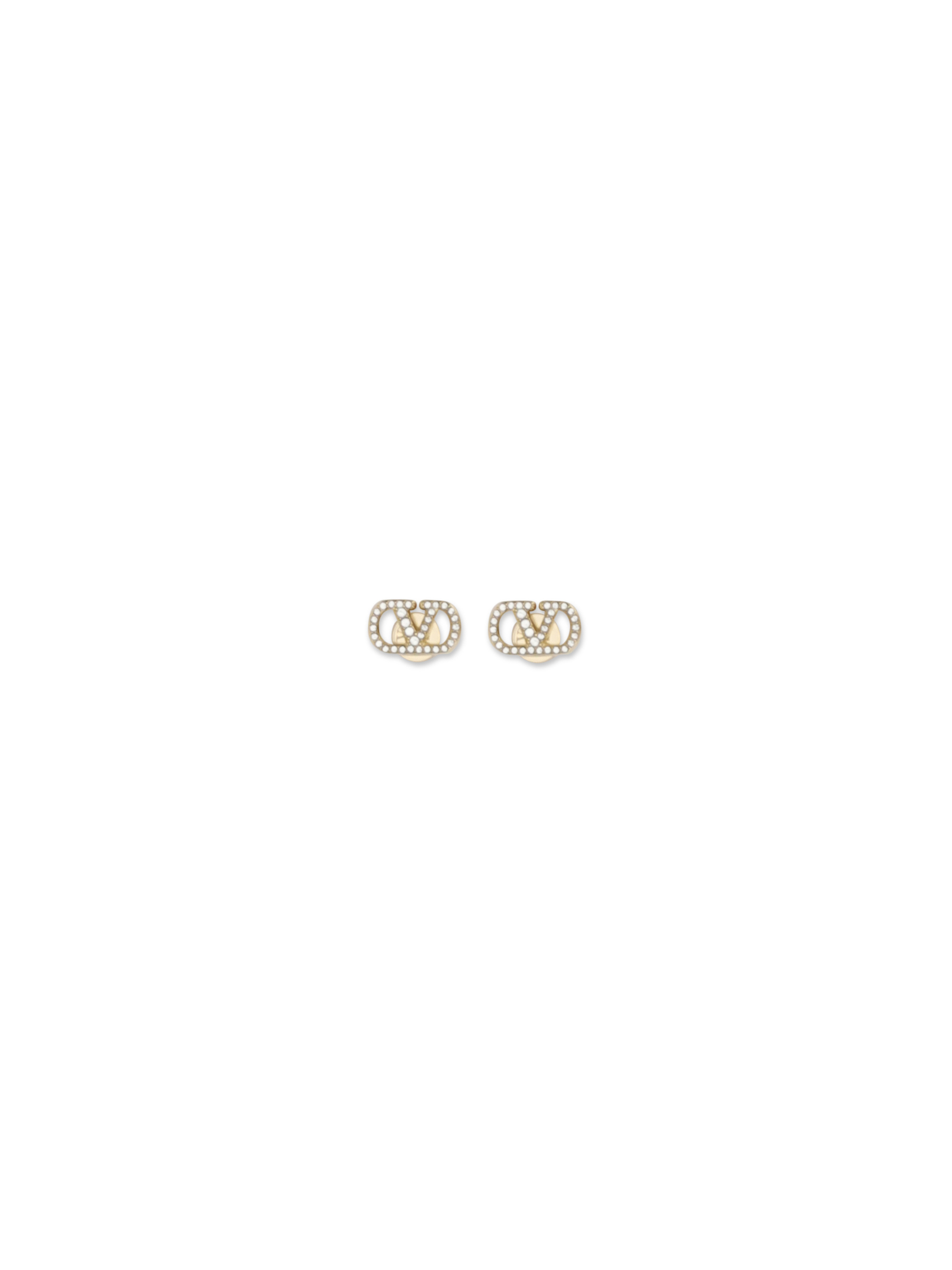 VLogo Signature Earrings in metal and Swarovski crystals