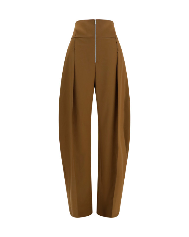 Wide balloon-fit zip Pants