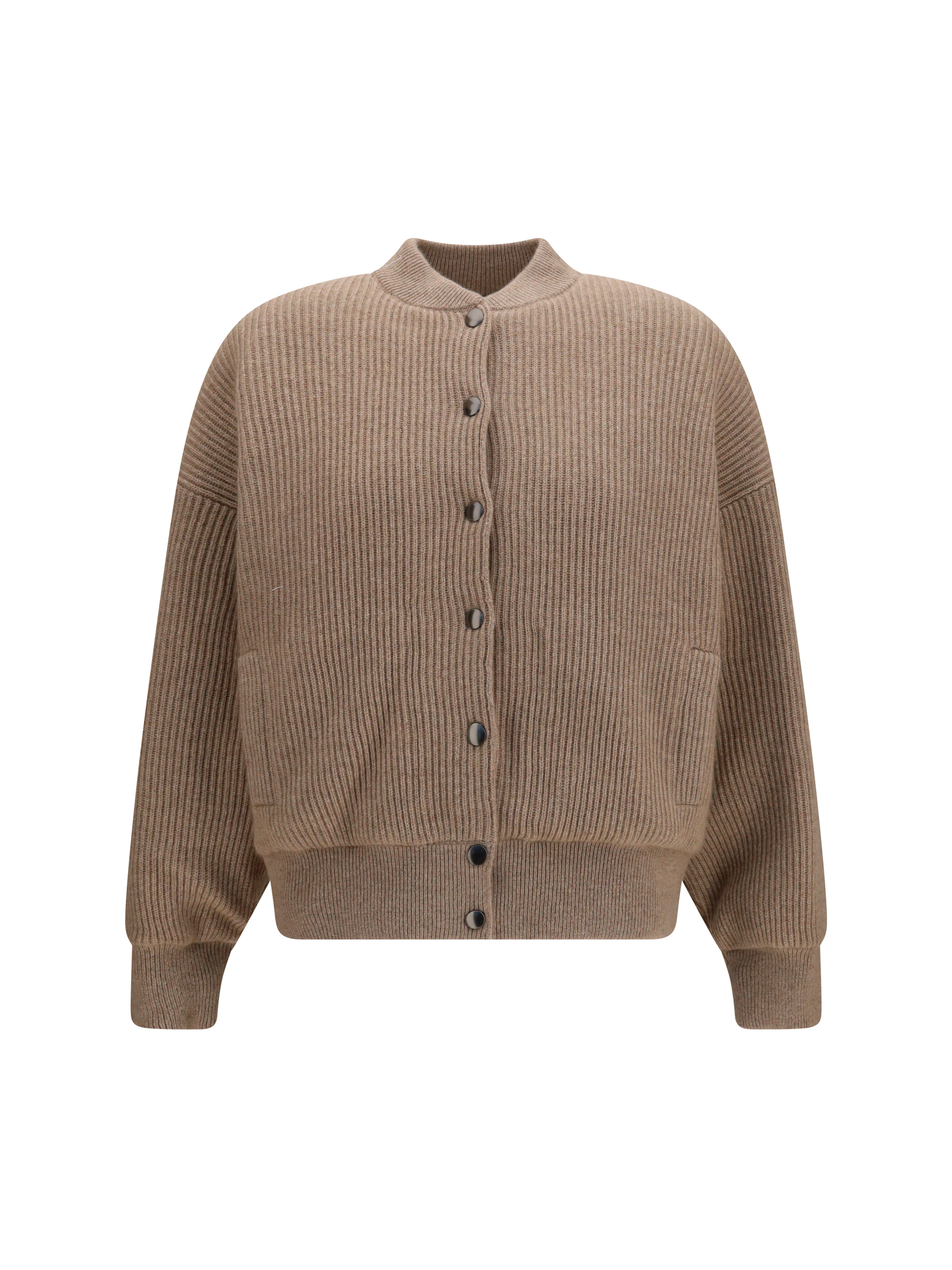 Ribbed cashmere Bomber