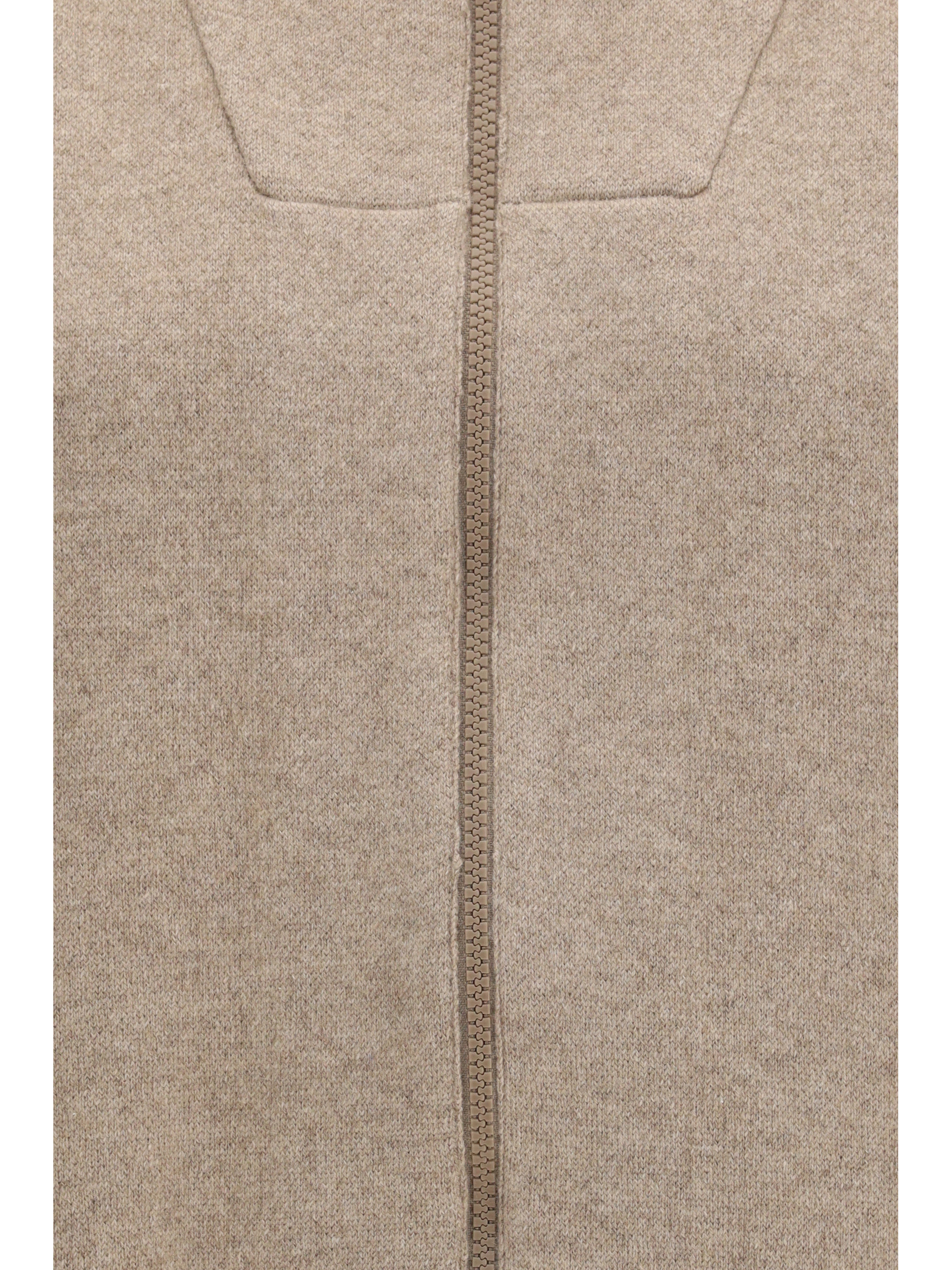 High-neck zip Cardigan