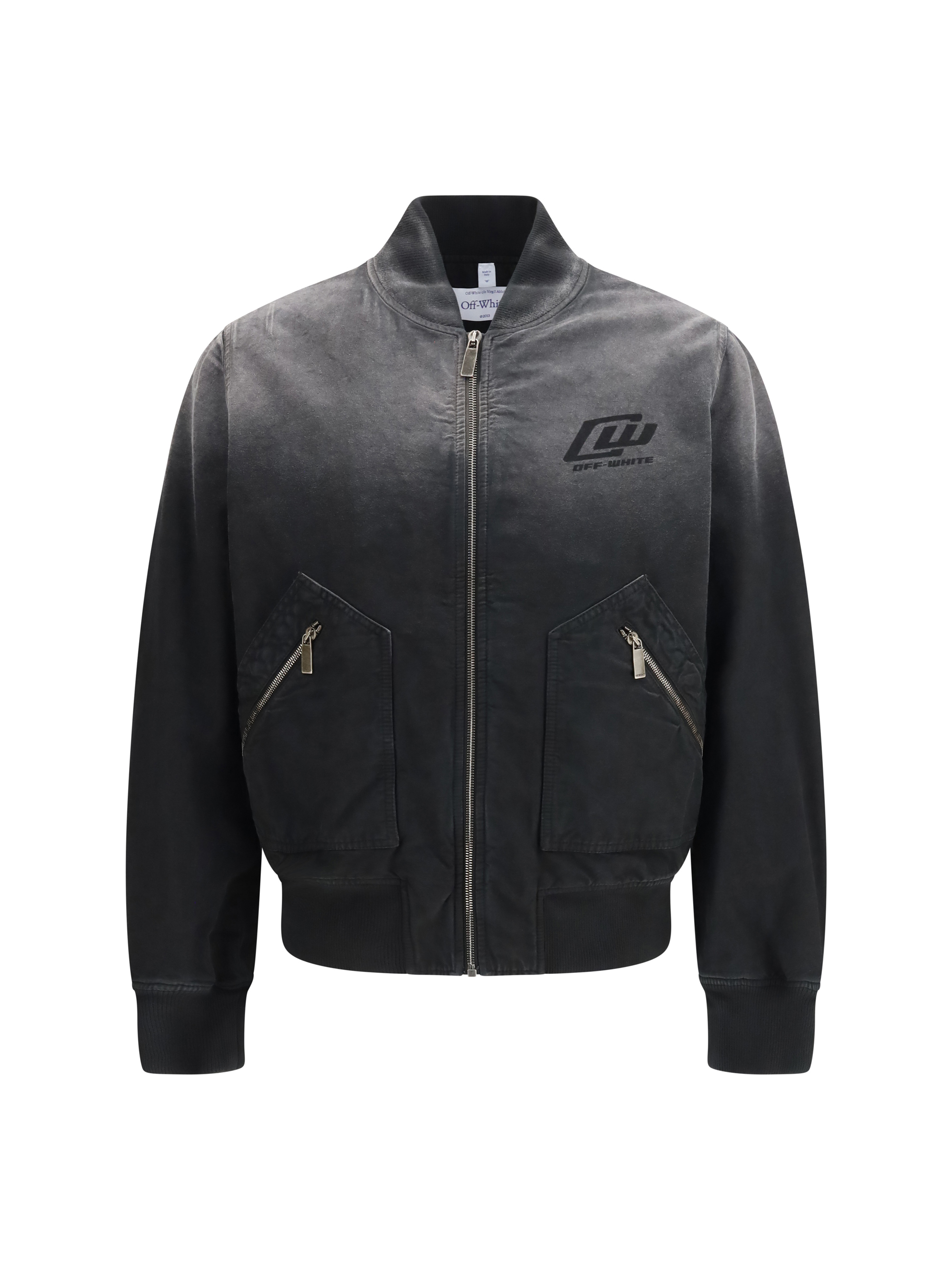 Washed denim Bomber Jacket
