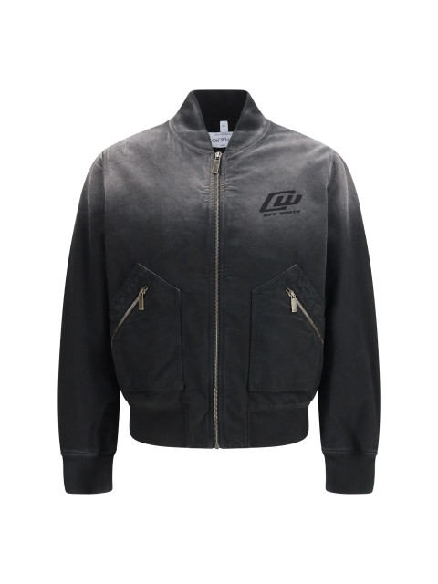 Washed denim Bomber Jacket