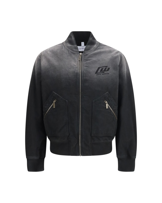 Washed denim Bomber Jacket