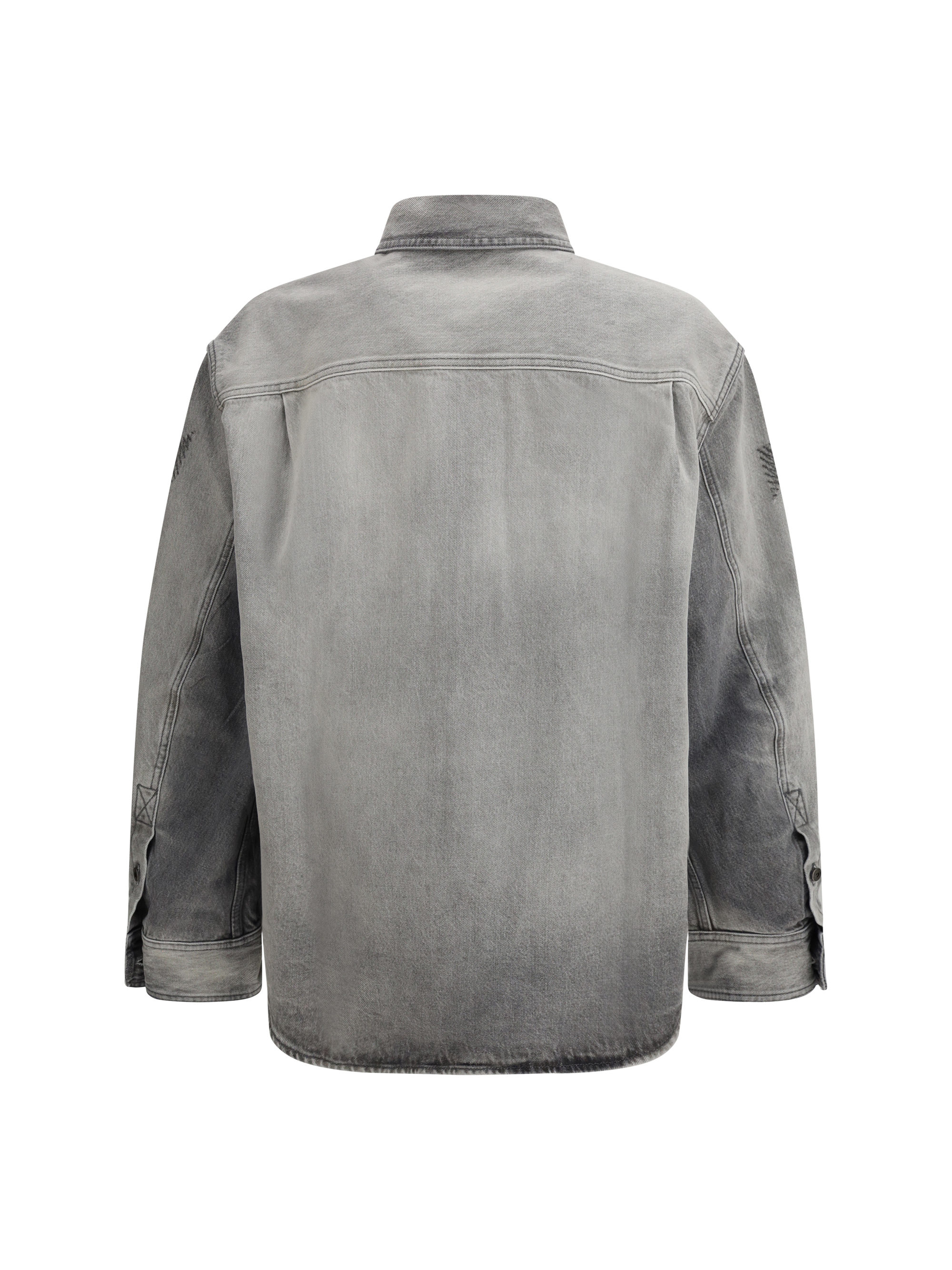 Diag Military Overshirt in denim