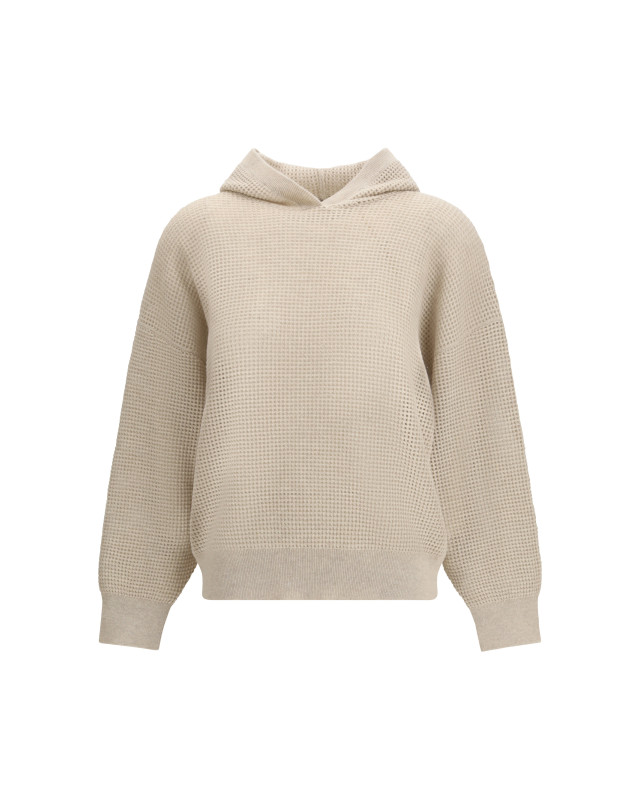 Sparkling Net cotton hooded Sweatshirt