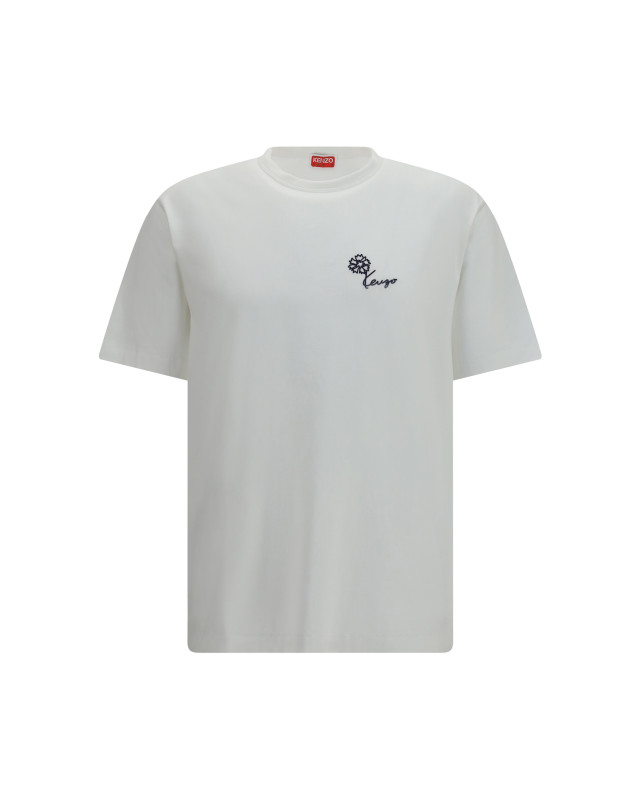 Kenzo Tulip embroidered cotton T-shirt