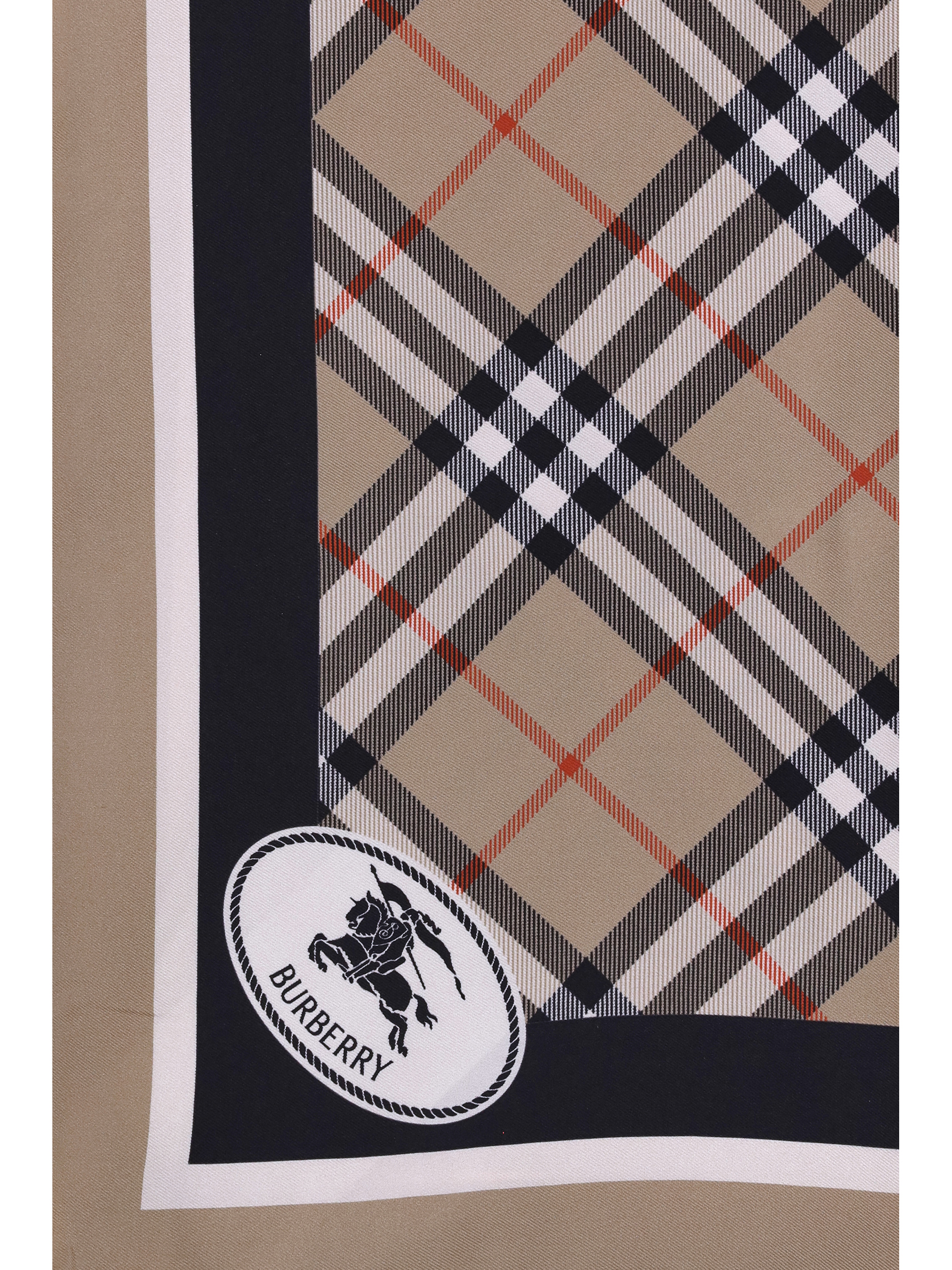 Silk Check Scarf
