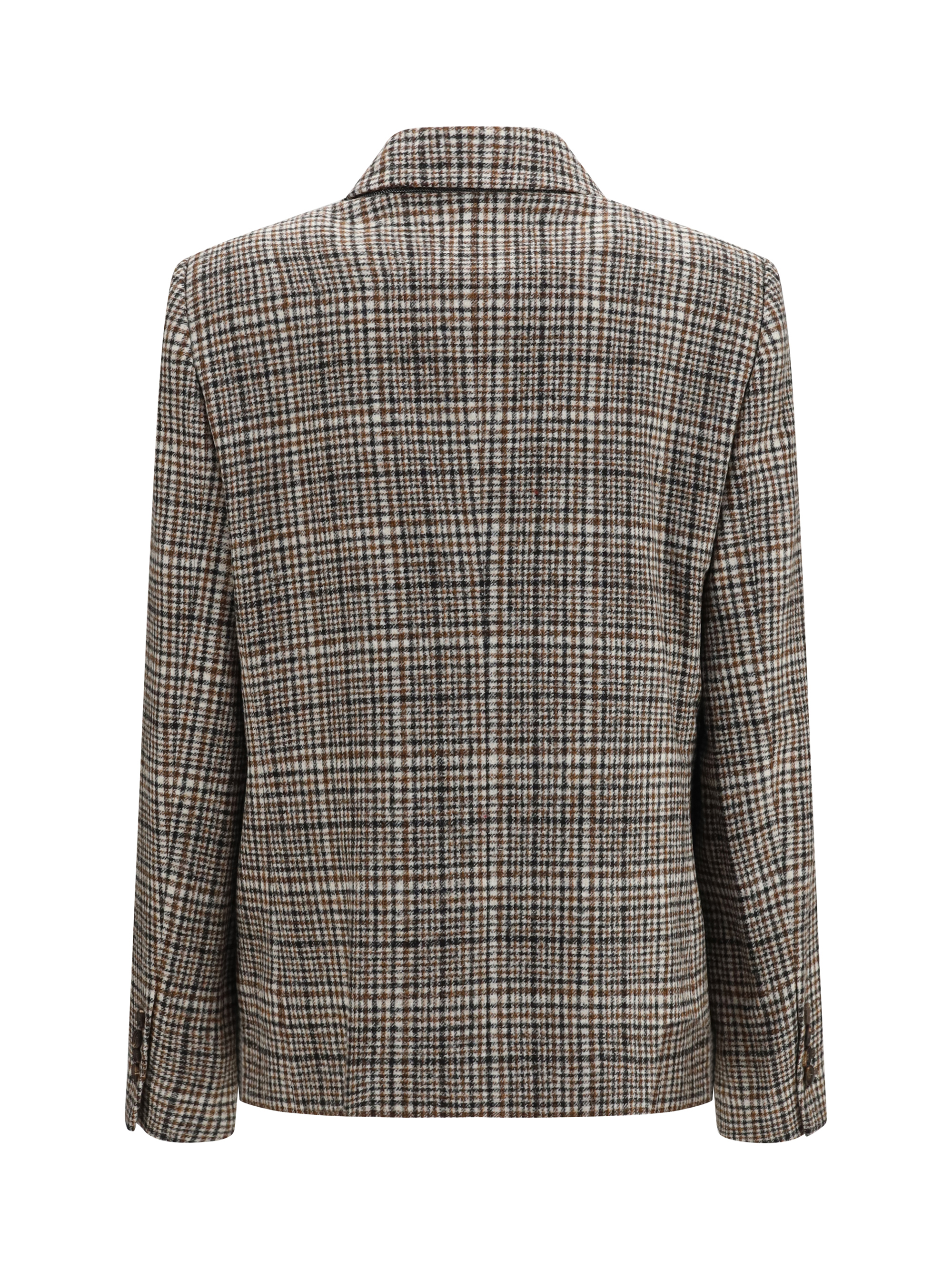Double-breasted Jacket in alpaca and wool blend