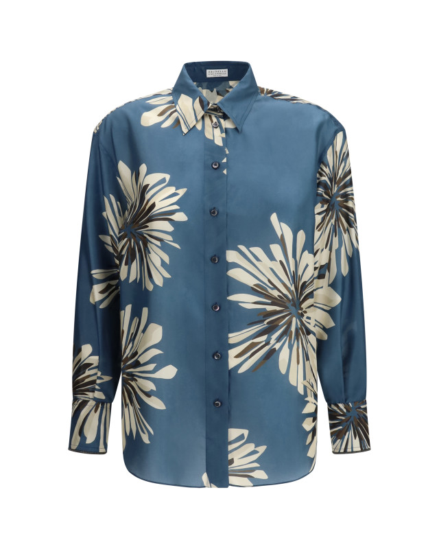 Floral silk Shirt