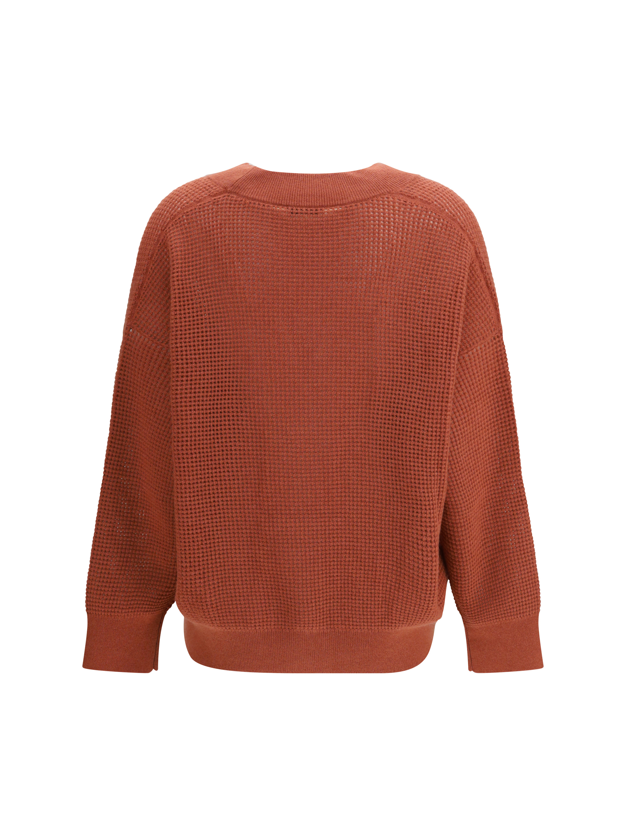 Cardigan in cashmere with V-neck