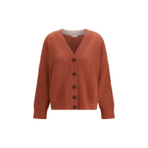 Cardigan in cashmere with V-neck