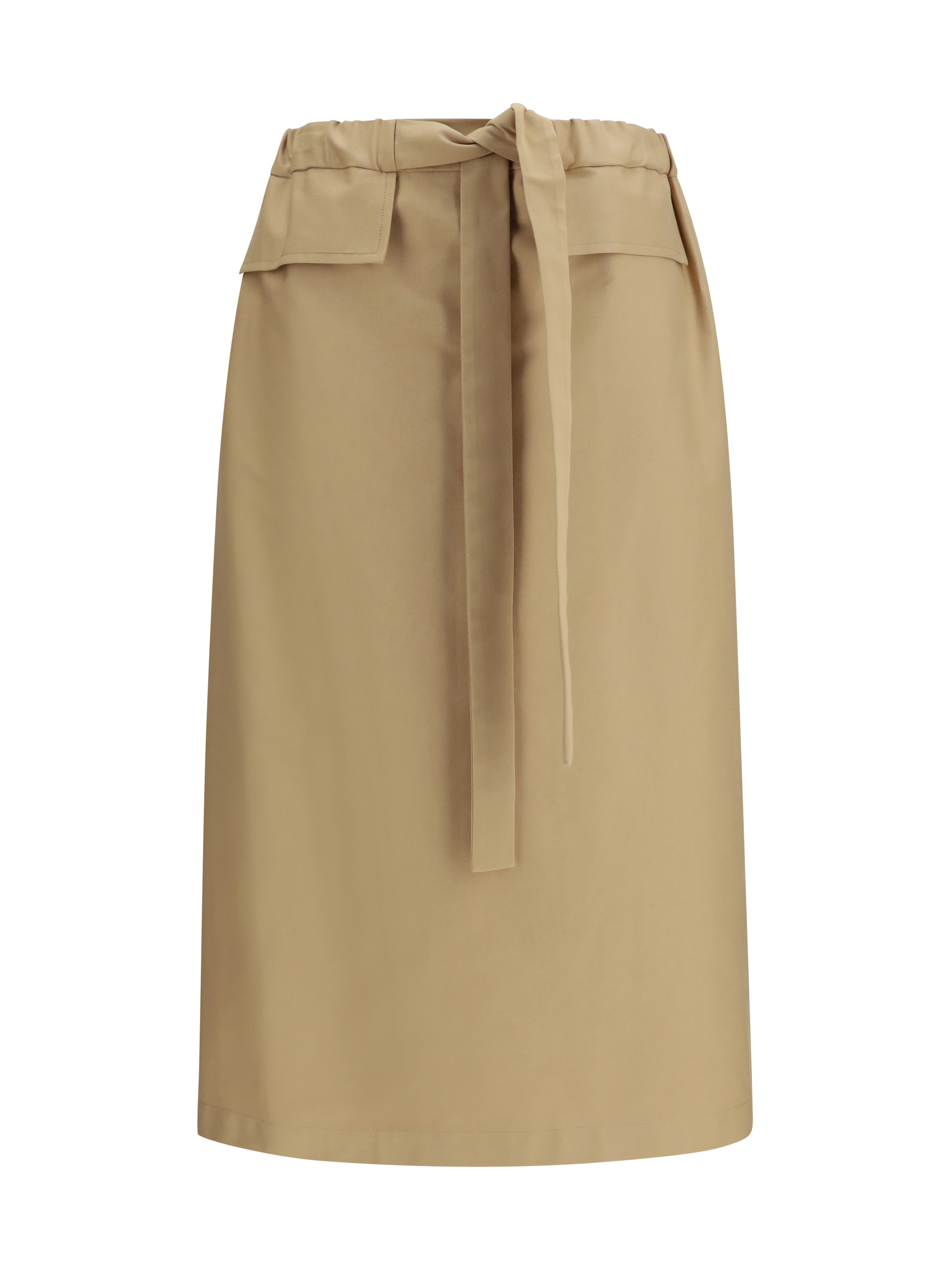 Cotton midi Skirt