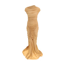 Draped long Dress